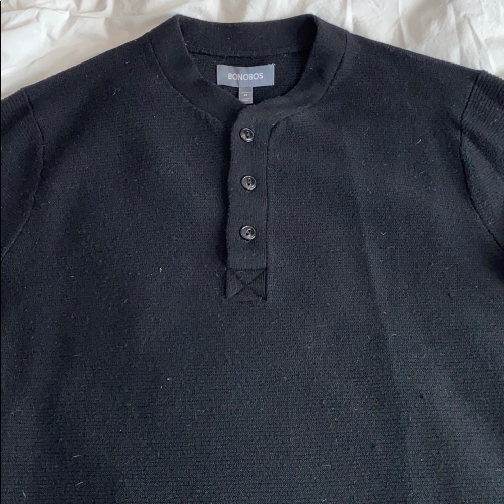 Bonobos merino wool Henley sweater